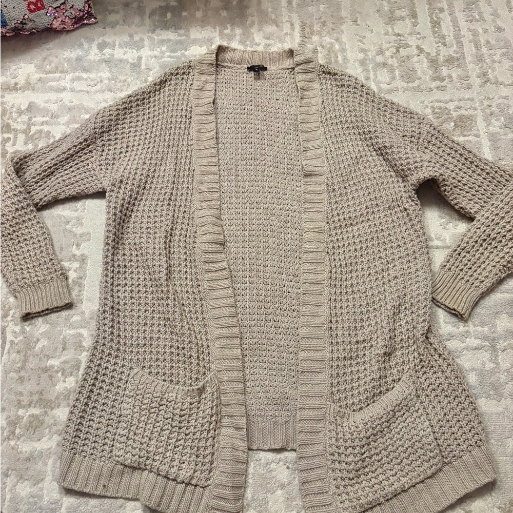 Express Taupe Knit Sweater/ duster